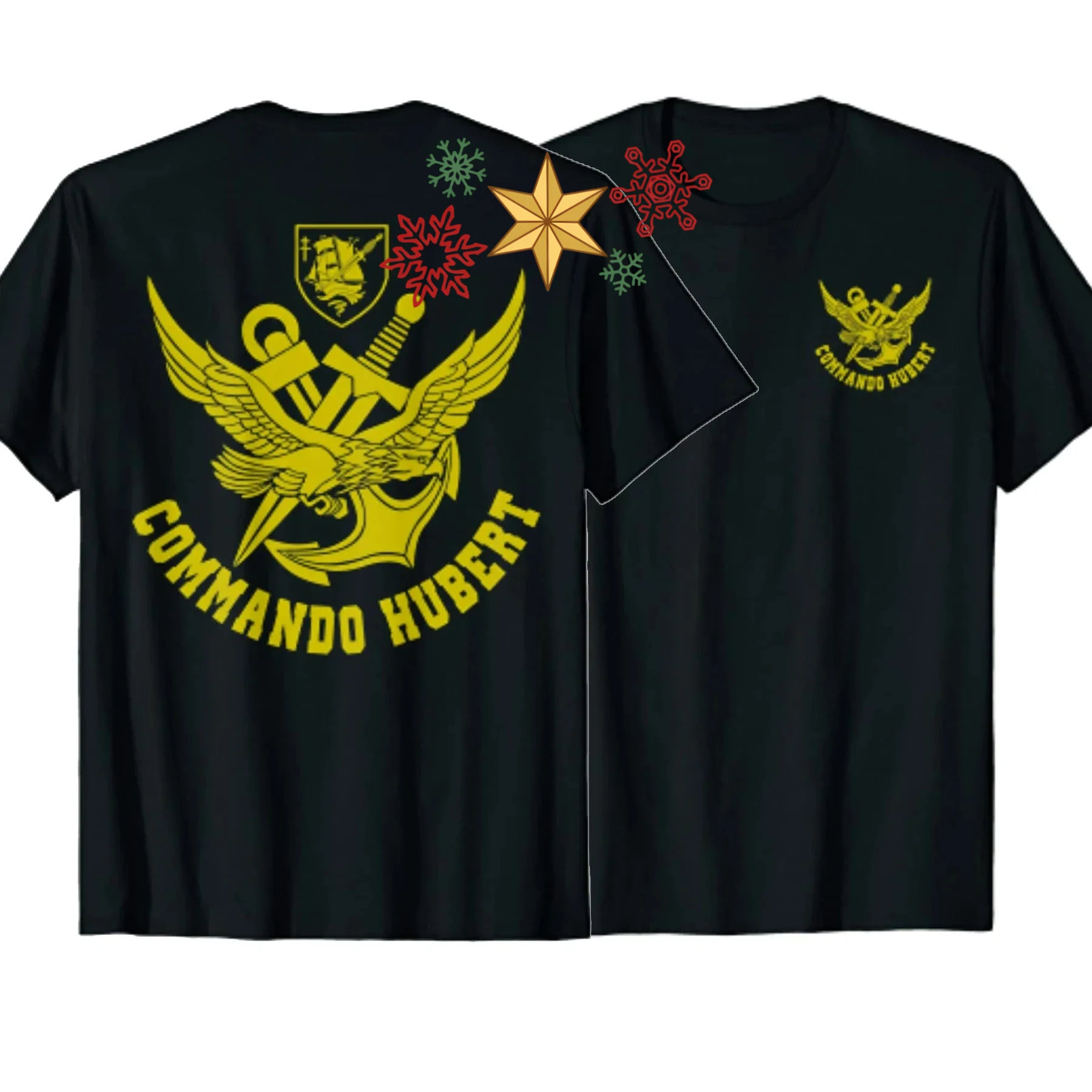 French Naval  Special Forces Commando Hubert T-Shirt 100% Cotton O-Neck Summer Short Sleeve Casual Mens T-shirt Size S-3XL