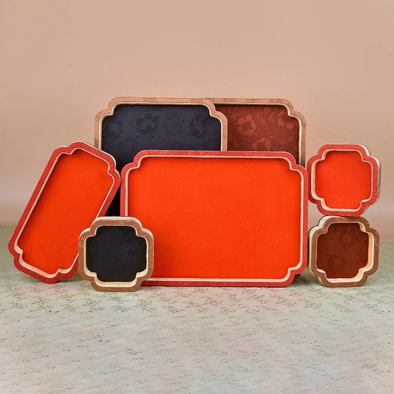 Chinese Palace Style Jewelry Tray Bracelet Necklace Organizer Display Trays Jade Bangles Storage Tray Decor Trinket Accessories