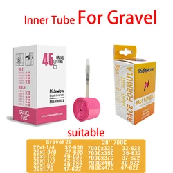 RideNow TPU Gravel Bicycle 700C Bike Inner Tube 700x32C 35 37 40 47C Tire Valve French  Bike 27 28 29 630 635 622 1.75 1.5