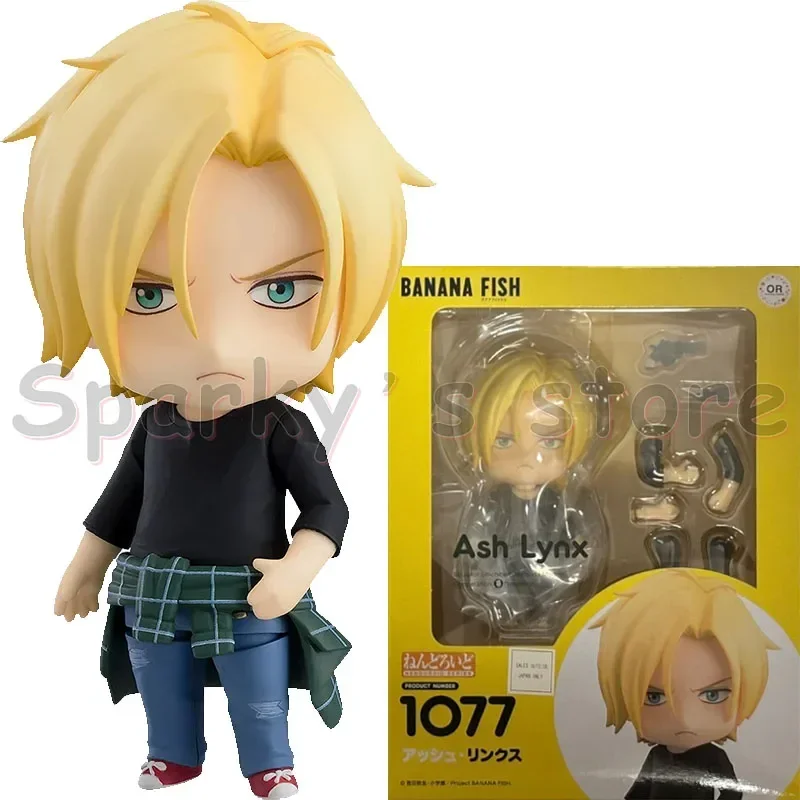 Good smile Original NENDOROID 1077 1082 BANANA FISH Anime Figure Ash lynx Okumura Eiji Action Figure Toys For Kids Gifts Model