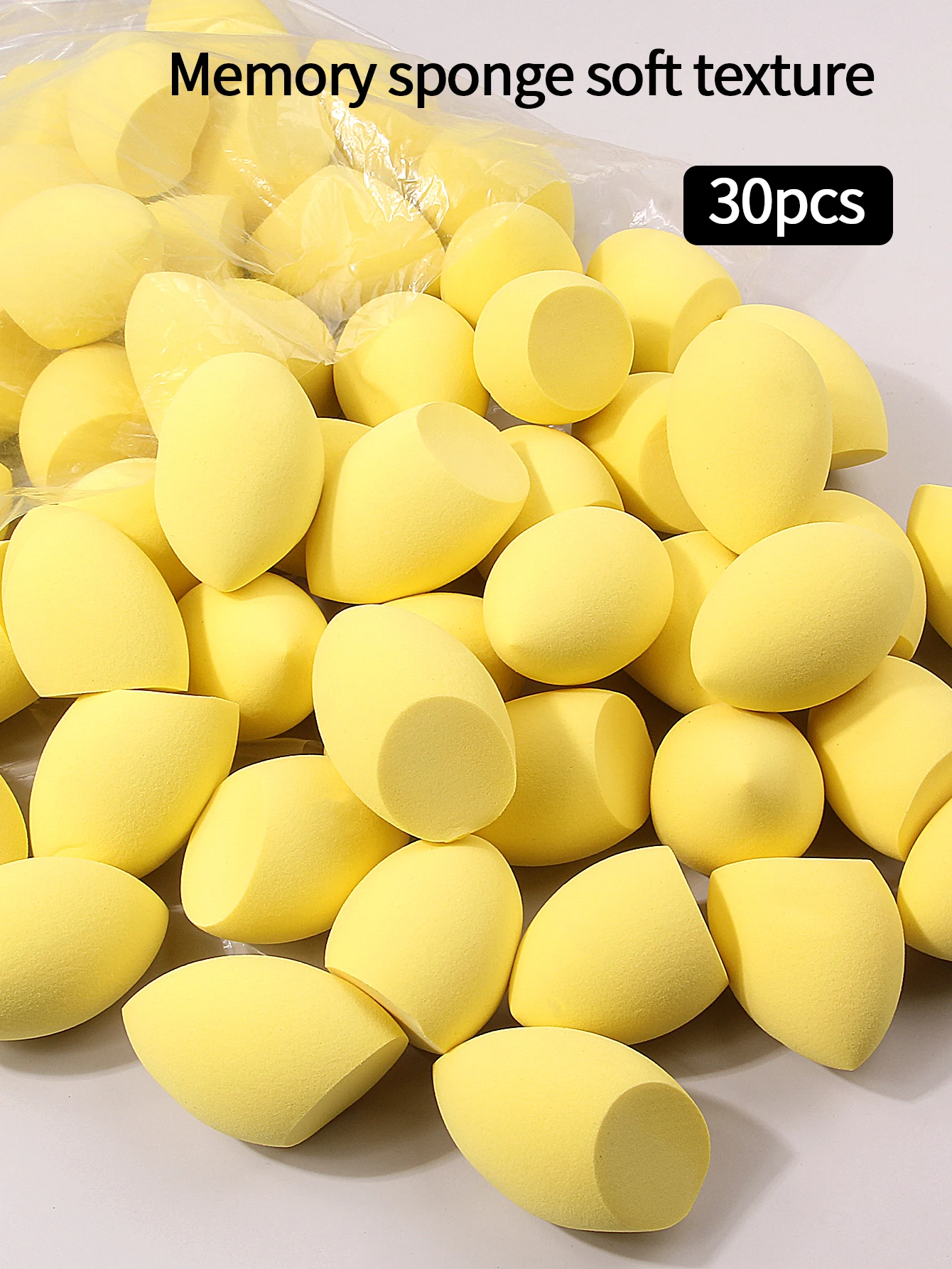 30pcs Powder Blending Makeup Sponge Beauty Egg Set  For Liquid Cream And Powder, Multicolor Without Latex Suitable For All