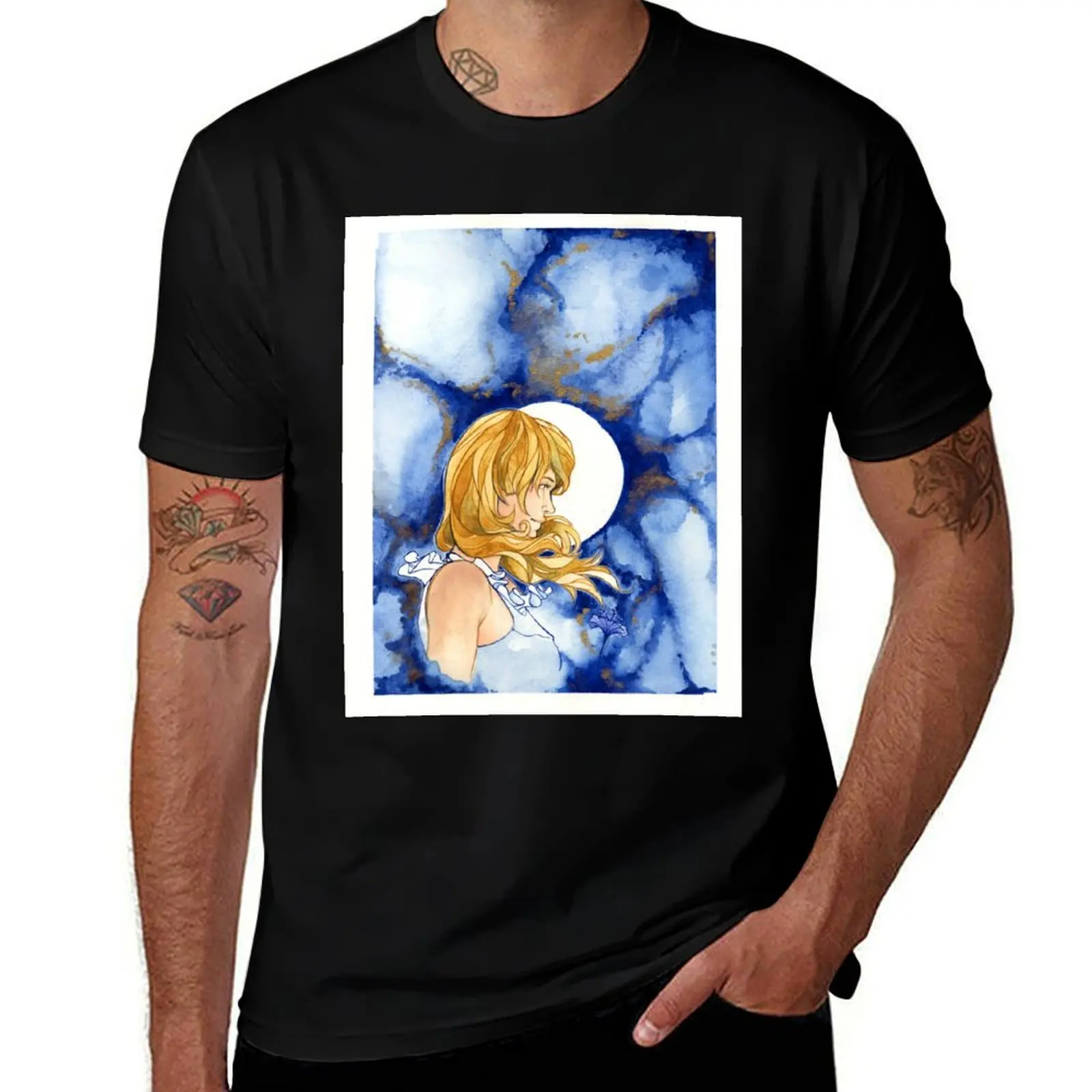 Girl of Destiny - T-shirt Luna à manches courtes pour la course à pied, coupe ajustée