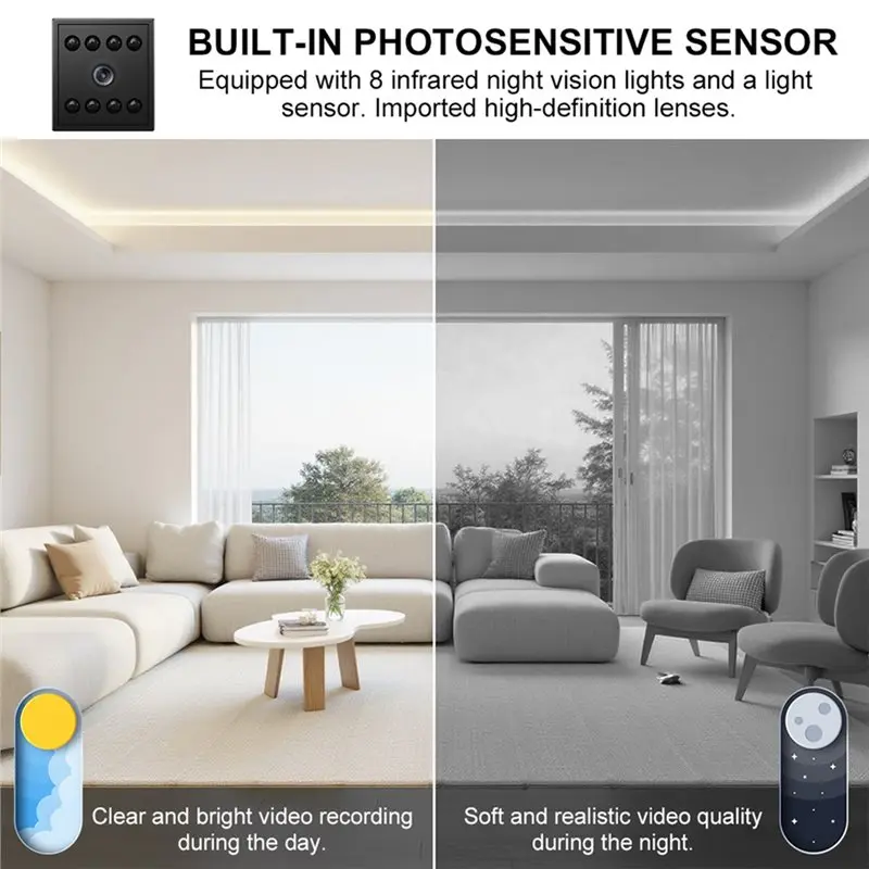 LXYB18B Wireless MINI Wifi Camera Monitor 1080P HD 130°Rotation