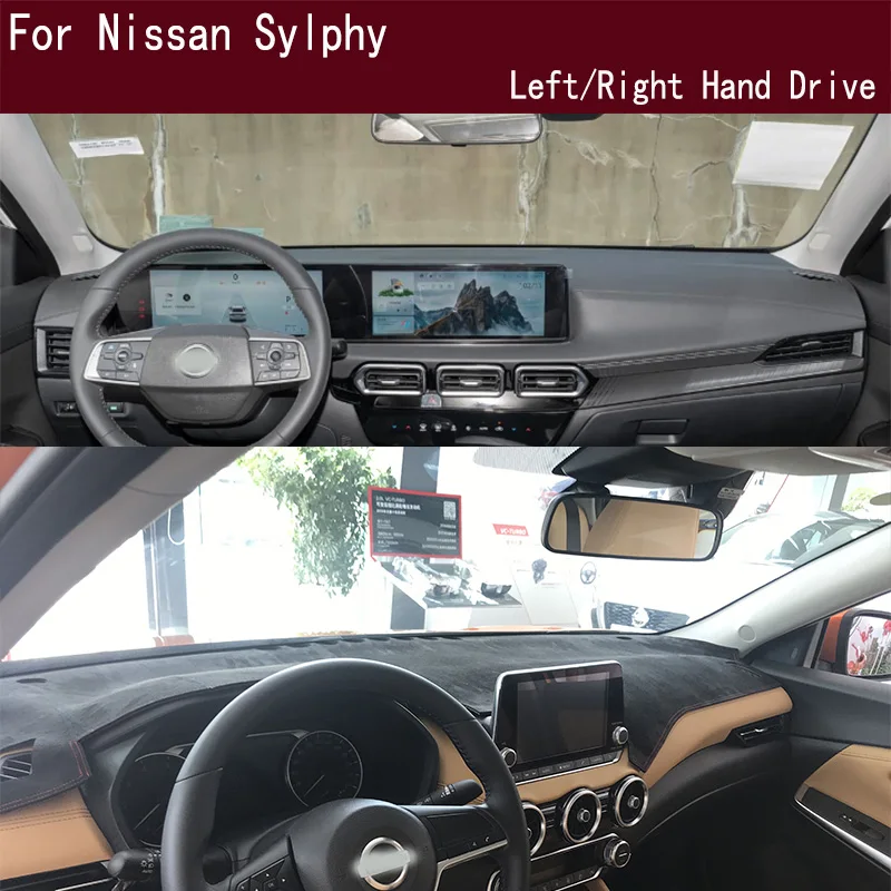 Alfombrilla para Tablero de Instrumentos para Nissan Sentra SR Bluebird Sylphy E-POWER, Cubierta para Tablero, Protector Solar para Panel de Instrumentos, Adornos