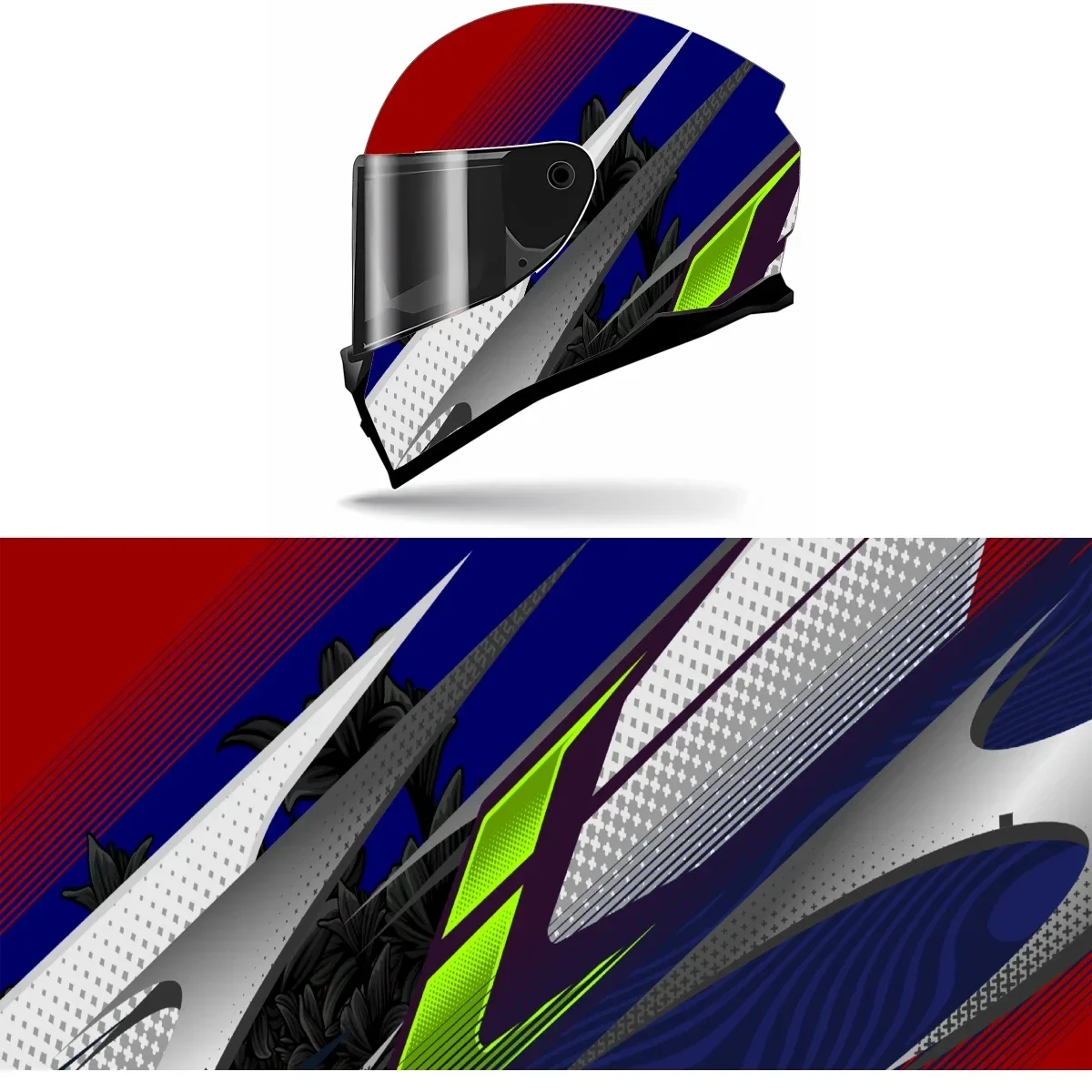 

Abstract Curve Gradient Full Helmet Wrap Sticker Motorcycle Helmet Racing Graphic Decal Vinyl Wrap Helmet Decor Sticker