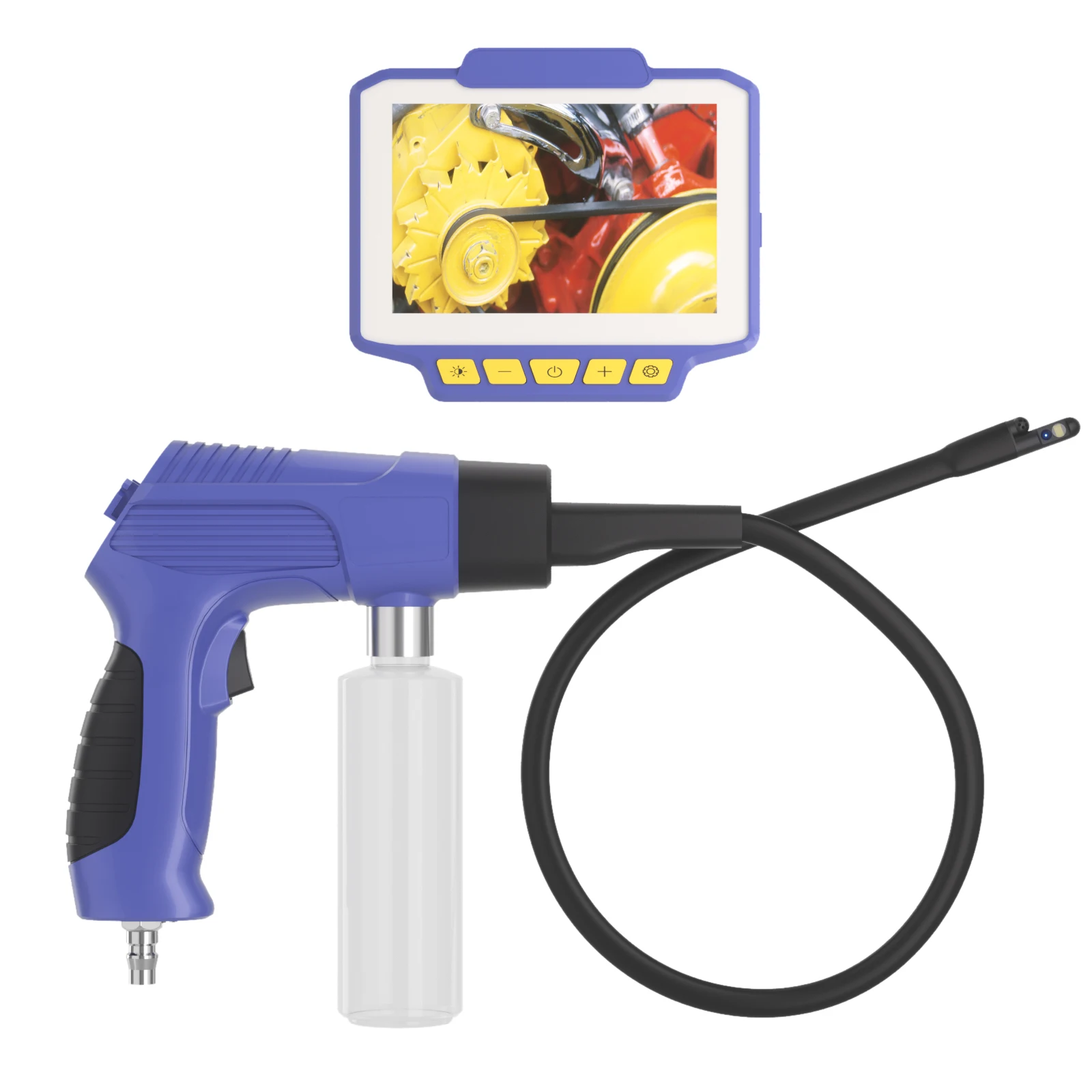 4.3Inch 2MP 1080P Air Conditioner Cleaning  Endoscope CMOS Borescope Side-view Side Spraying Digital Microscope Camera