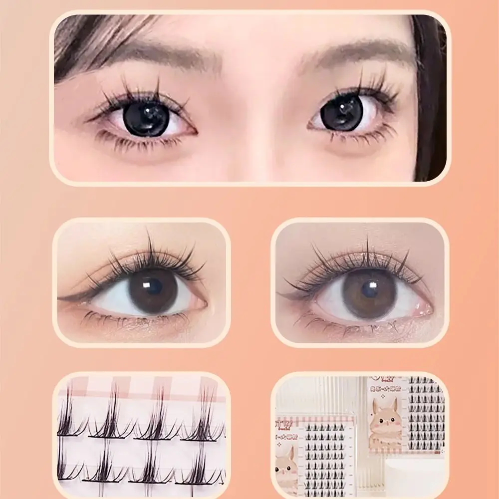 

Extension Individual Cluster Eyelashes Dense Makeup Fluffy False Eyelashes Long Lasting DIY False Eyelash Clusters Makeup Tool