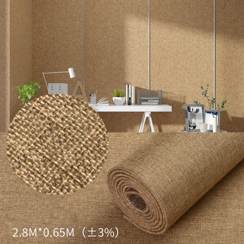 Self-adhesive Linen Wall Covering Aluminum Foil Bottom Paper Home Improvement Anti-collision Bedroom XPE Soft Pack Wall Sticker