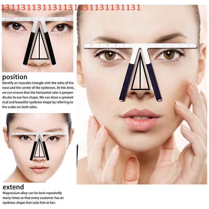 

Positioning Measure Template for Permanent Makeup Tools Stainless Steel Microblading Eyebrow Tattoo Stencil Ruler
