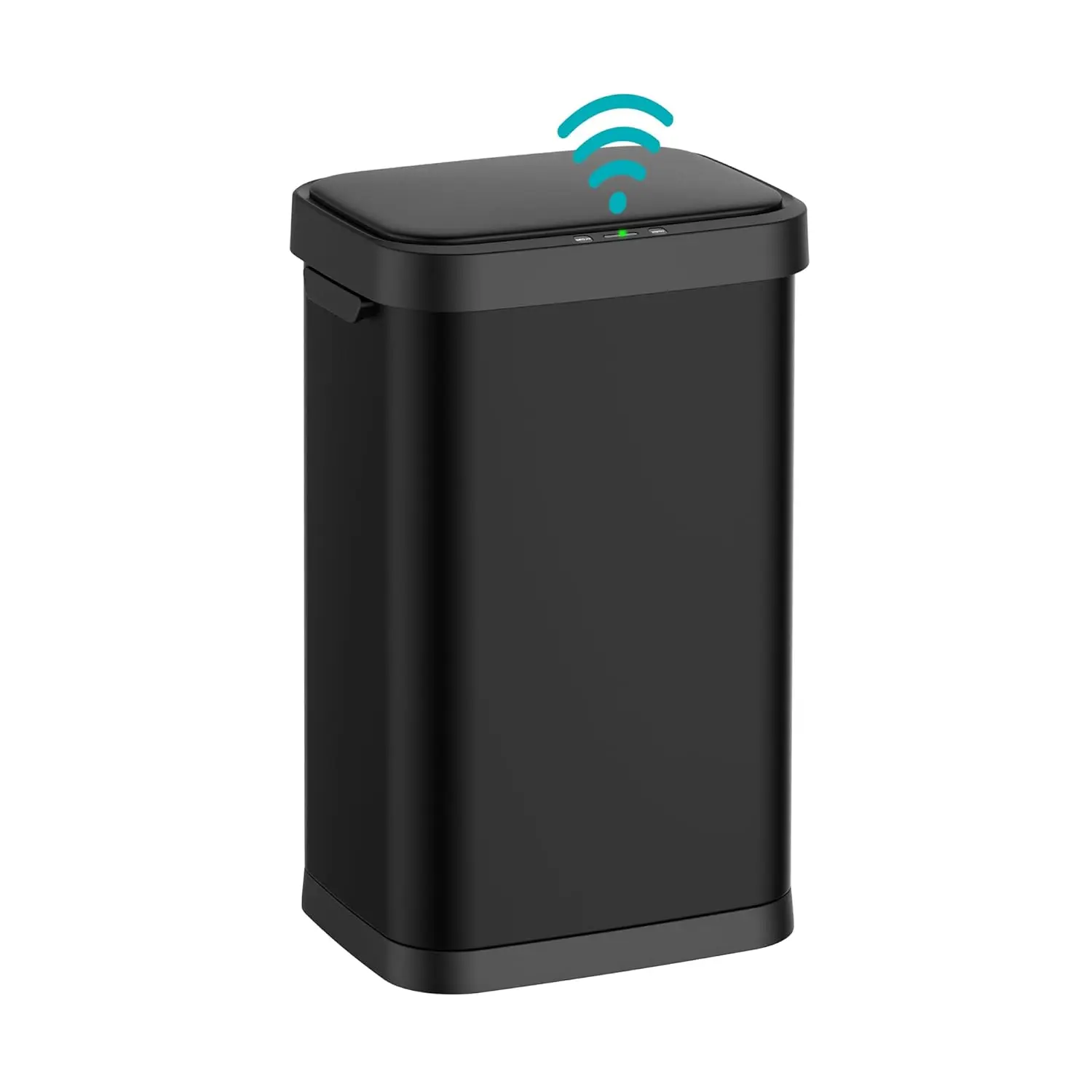 

13 Gallon Stainless Steel Touchless Sensor Trash Can with, Wide Rectangular Design, Brushed Finish – Automatic Lid for Home