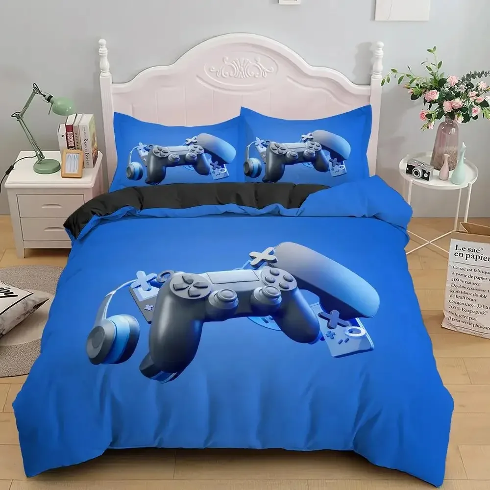 Game Handle Bedding Set Teens Gaming Duvet Cover Set Boys Gamer Quilt Cover Bedroom Decor Gifts for teenagers and children