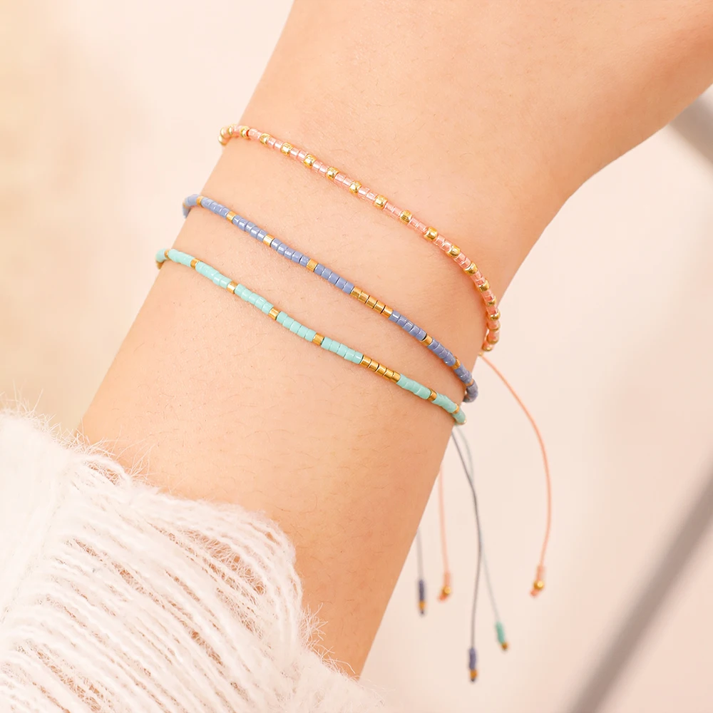 ZMZY Simple Dainty Thin Bracelets for Women Gift Miyuki Seed Beads Bracelet Pulseras Femme Fashion Jewelry