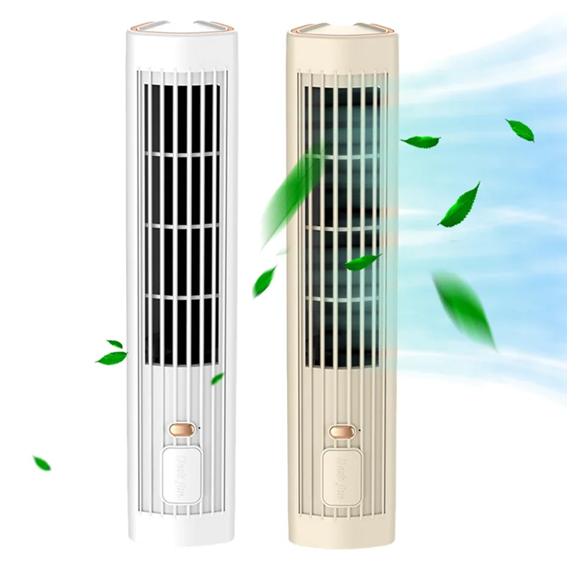AAAC-Tower Fan USB Charging Portable Air Conditioner Electric Standing Fan Cordless Table Fan