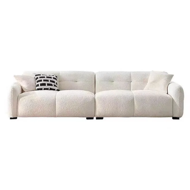 

Italian minimalist cloud sofa cream style