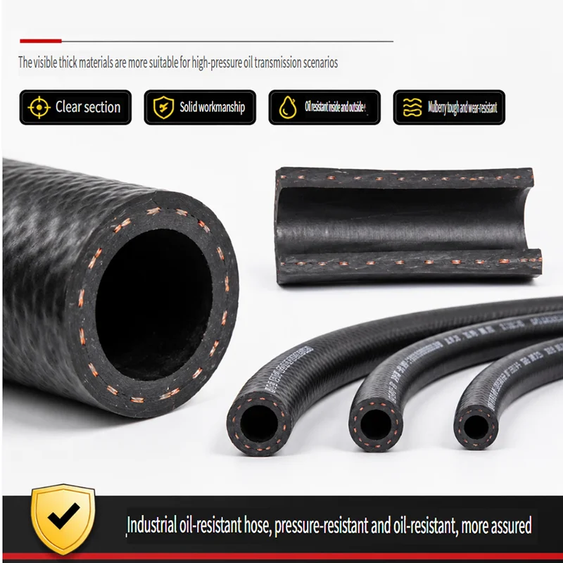 Diesel Rubber Hose for Automotive Return Fuel High Pressure Fuel Hose Low Pressure Hose Automotive Parts