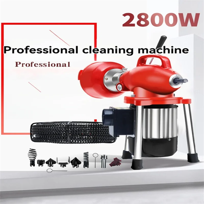 GQ-180 Sectional Drain Cleaning Machine Drain Cleaner High Power Toilet Unclogger with Unclogging Machine