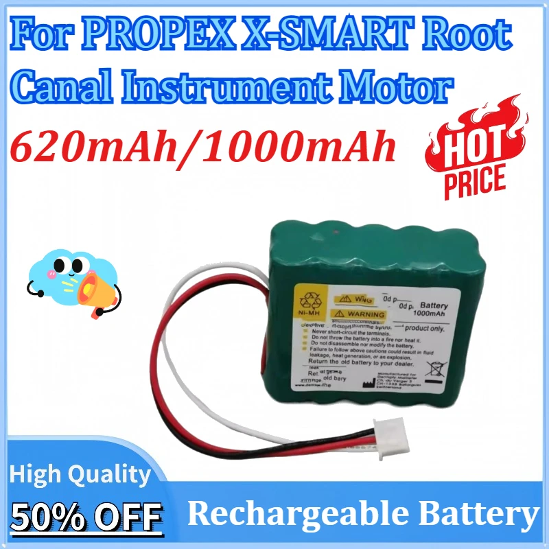 

12V 620mAh/1000mAh Rechargeable Batteries for PROPEX X-SMART Root Canal Instrument Motor Battery