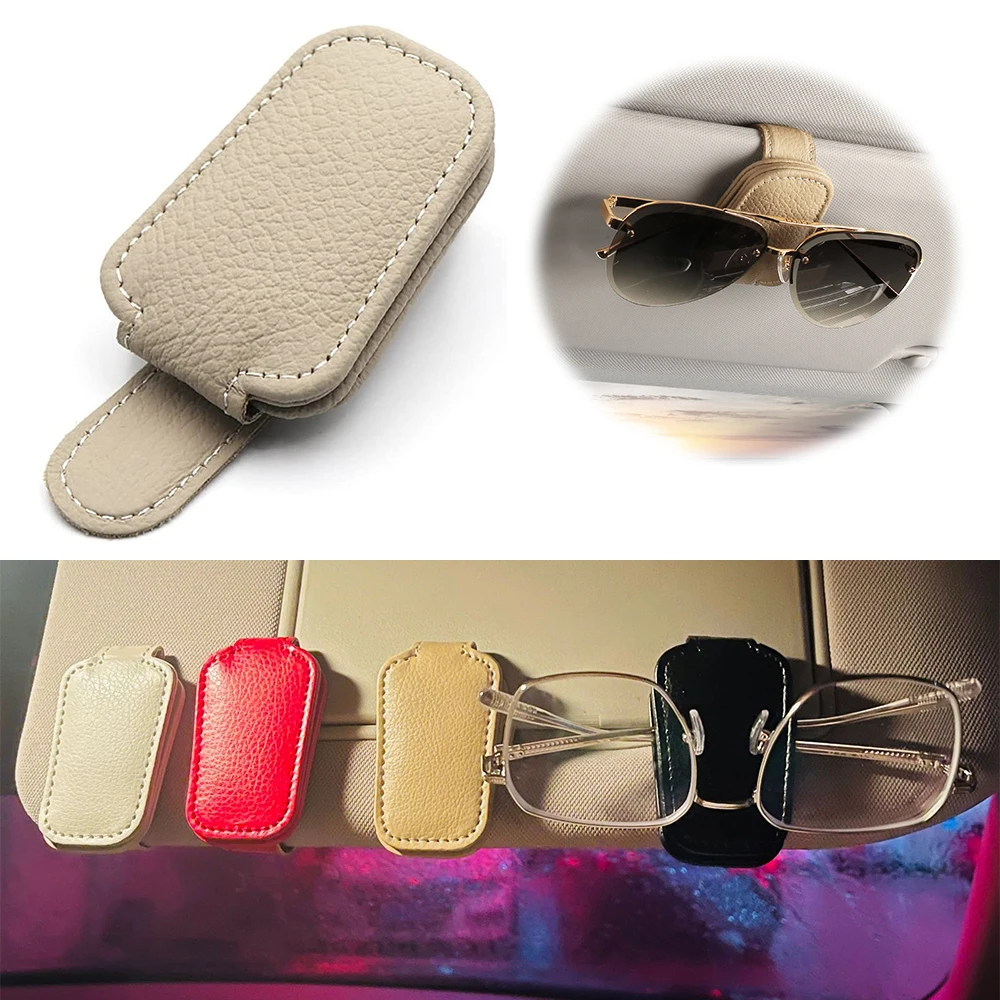 

Car Glasses Holders Universal Car Sunglasses Holder Magnetic Eyeglass Hanger Clip For Cars Ticket Card Clip Eyeglasses Mount Car