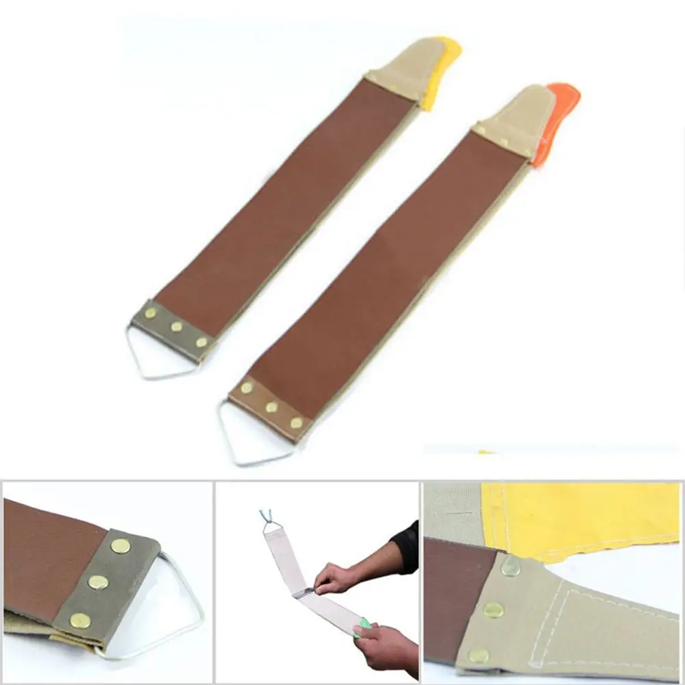 Useful High Quality Hot Sale Leather 1 Pcs Open Straight Sharpening Razor Sharpening Canvas Strop for Barber Sharpener