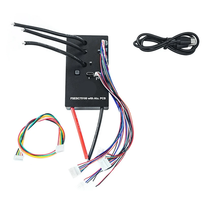 E-Bike Brushless Motor Controller 75100 Single Drive ESC Aluminum Base Plate For Electric Scooter 100A Controller Speed