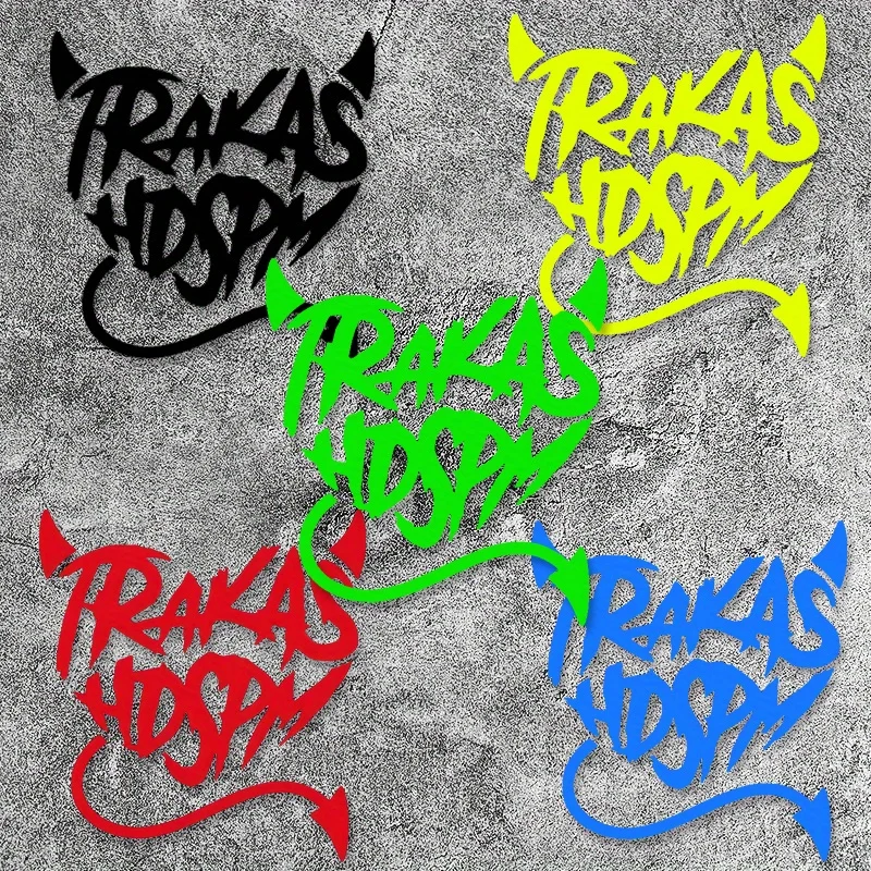 1PC Heart TRAKAS HDSPM Funny Car Stickers Waterproof Vinyl Decals For Auto Window Bumper Body Vehicle Refit Styling Decoration