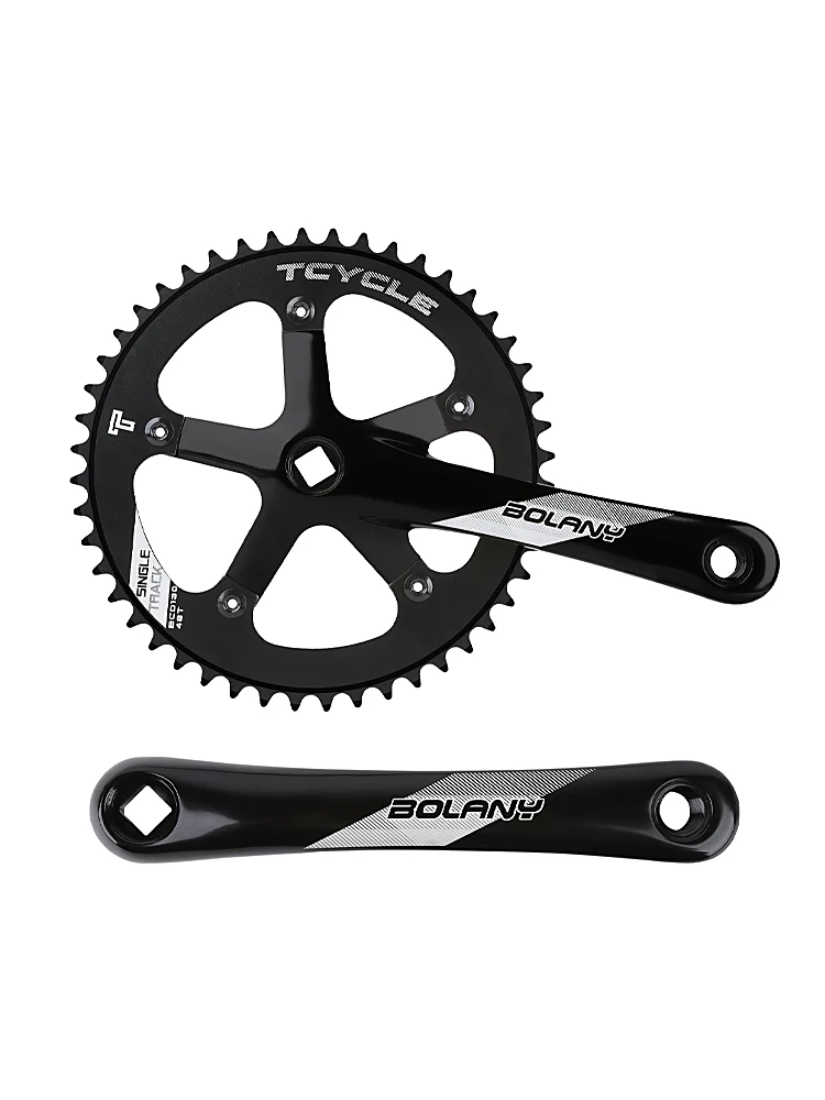 AliExpress GOLDIX BOLANY Track Bike Square Hole Crank Crankset 170mm Length Crank 130BCD 48T Chainring for Fixed Gear Single Chainring Bicycle