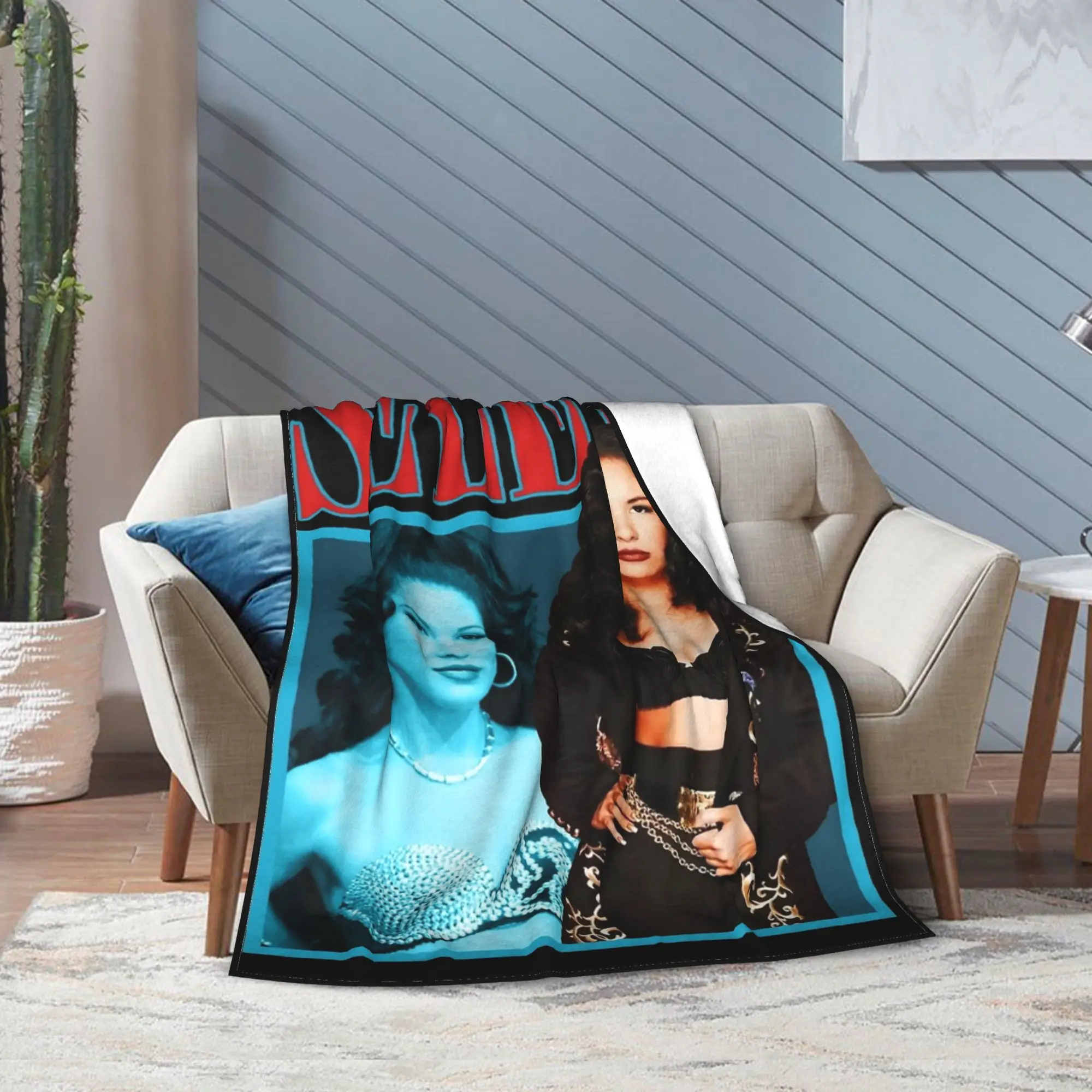 سيلينا كوينتانيلا البطانيات الفانيلا الخريف/الشتاء متعددة الوظائف خفيفة الوزن رمي البطانيات لحاف مكتب السرير #5