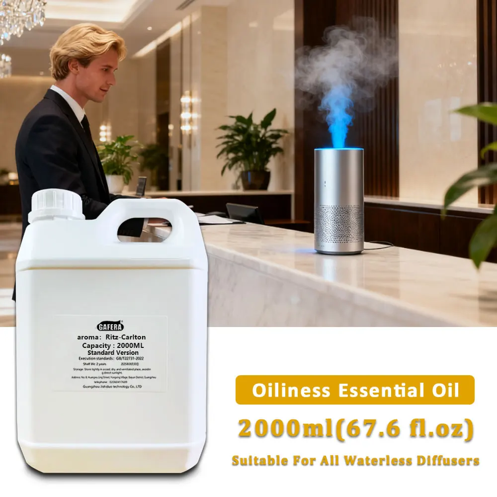 GAFERA 2000ml (67.6 fl.oz) Ritz-Carlton White Tea Essential Oils - For Waterless Diffuser, Diffuser Replenish Aromatherapy Oil