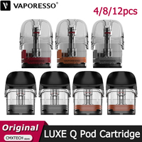 4/8/12pcs Vaporesso Luxe Q Pod Cartridge 2ML 0.6/1.0/ 0.8/1.2ohm & 3ML 0.6/0.8/1.0ohm For LUXE QS/LUXE Q2/LUXE Q2 SE Kit