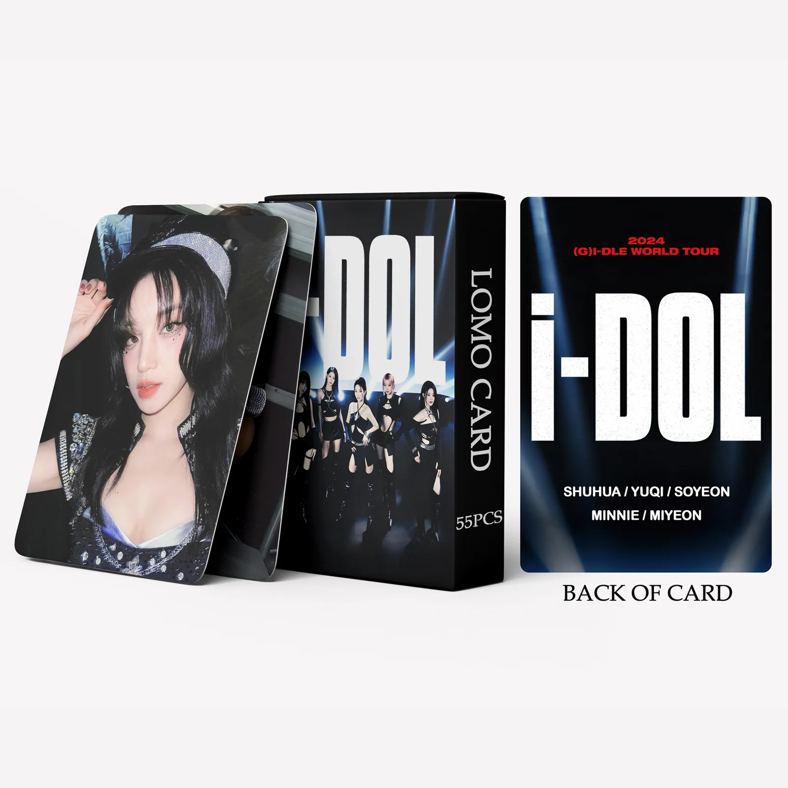 55pcs Kpop (G)I-DLE I DOL Concert LOMO Card Soyeon Miyeon Minnie Peripheral Special Photocards Yuqi Shuhua Fans Collection Cards