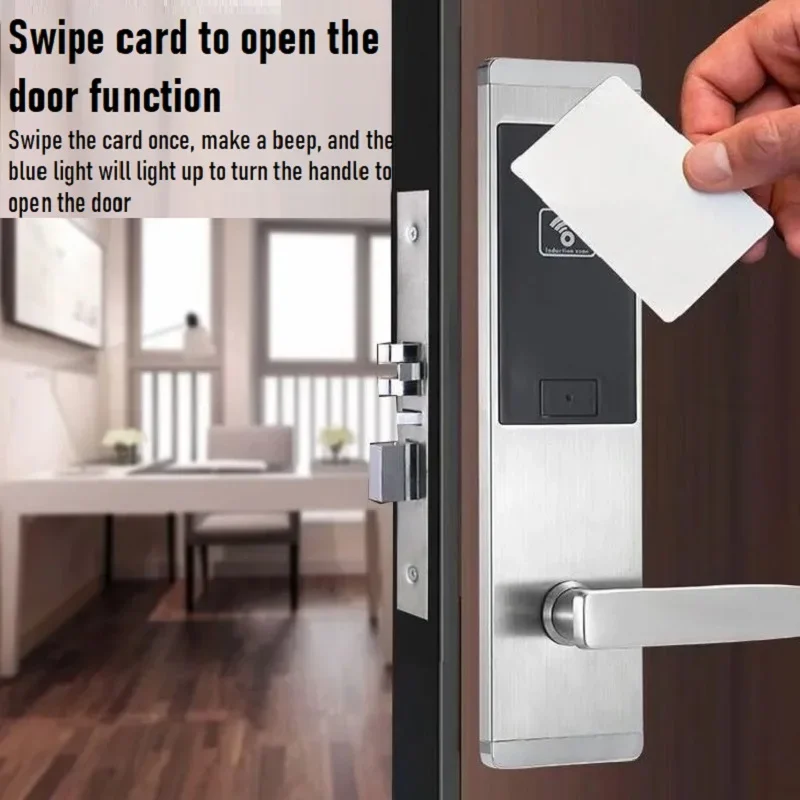 Hotel Door Lock Standalone/system Version Apartment Door Lock Swipe Card Induction Electronic Lock Hotel IC Card Locks