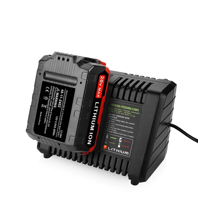 Quick change charger for charging cable 20V max. 20V Black & Decker/Porter-Cable Lithium Ion Battery and Charger Cable