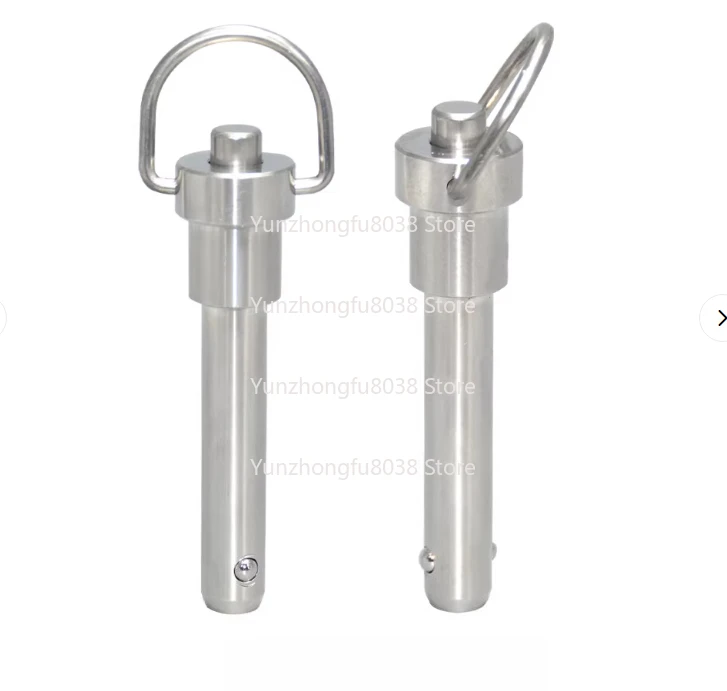 

5Pcs Button Type Quick Release Pin MS17987 Stainless Steel Ball Head Locking Pin R Type Quick Lock Latch Safety Pin YXCF