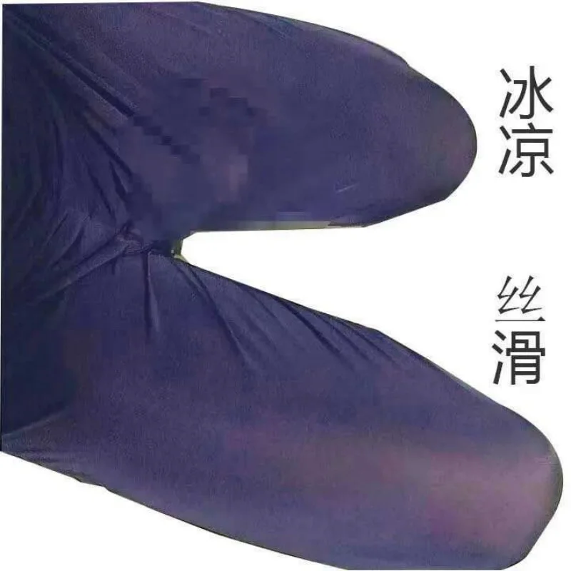 

90cm Length Ultra Thin See Through Men's Tight Fitness Running Sweatpants Leggings Plus Size Training Joggers Sweat Trousers
