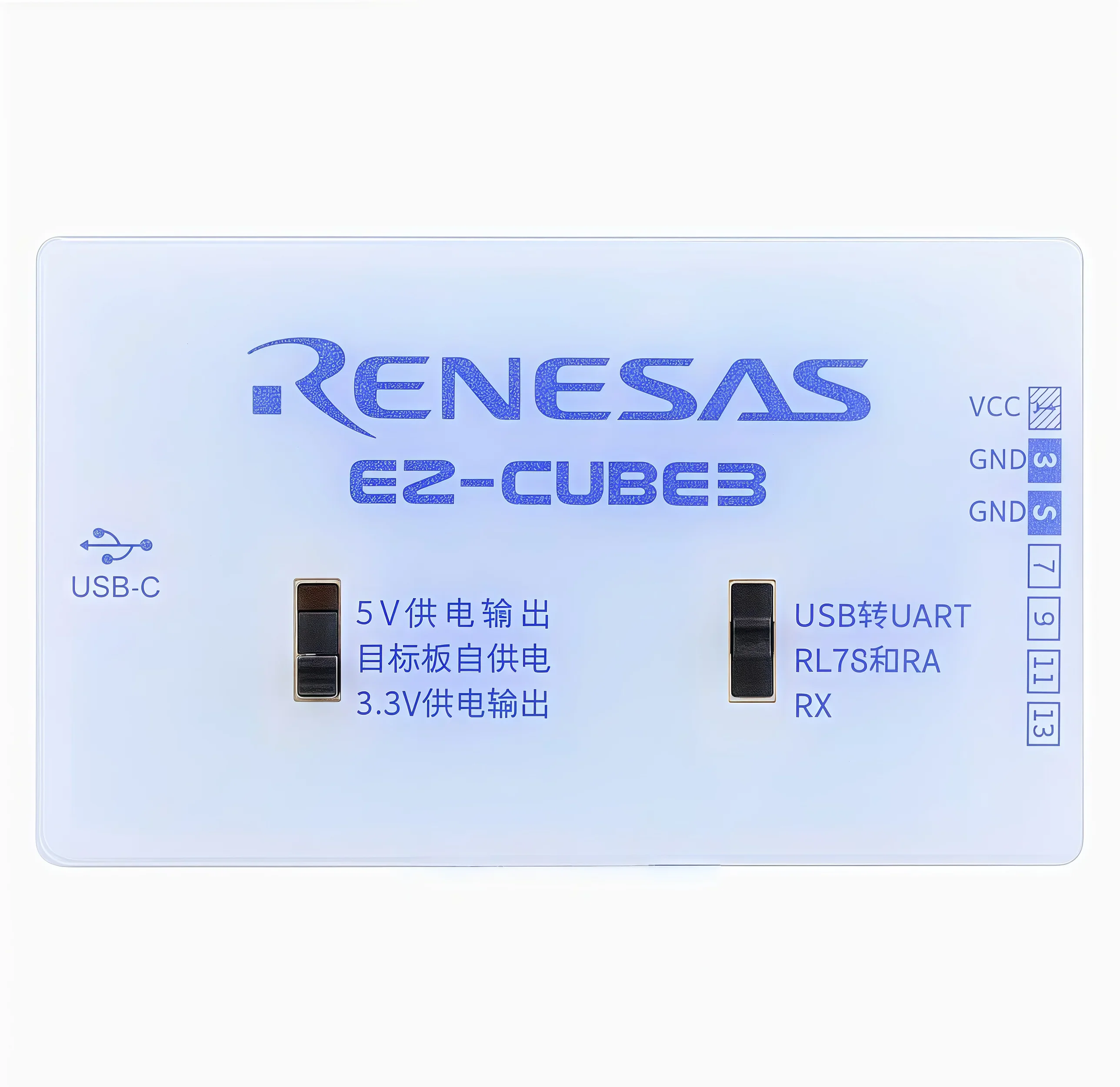 BoaMasMEZ-CUBE 3 Programming Debugger SWD UART RA RL78 RX MCU Simulation