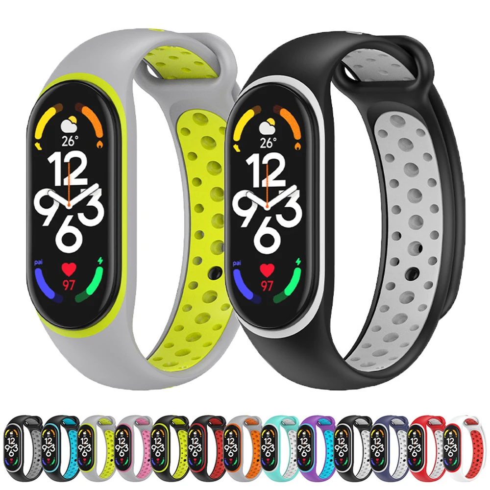 

Strap for Xiaomi Mi Band 7 Bracelet Sport Watch Band for Miband 6 Mi Band7 6 5 Straps Silicone Replacement Correa Accessories