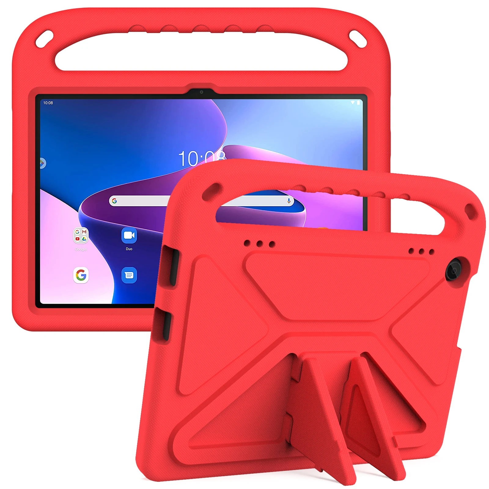 Funda Tablet Cases Heavy Duty Silicone Rugged Stand Cover for TCL Tab 8 LE (8.0") Kids Shockproof Case +PC EVA