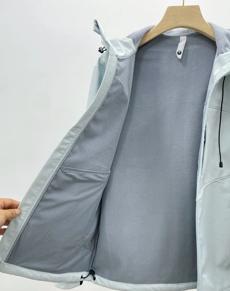 Outdoor PATA-style Men's Fleece Jacket for Hiking Leisure Mountain Climbing Cycling Sports Fishing Mountain Climbing and Camping