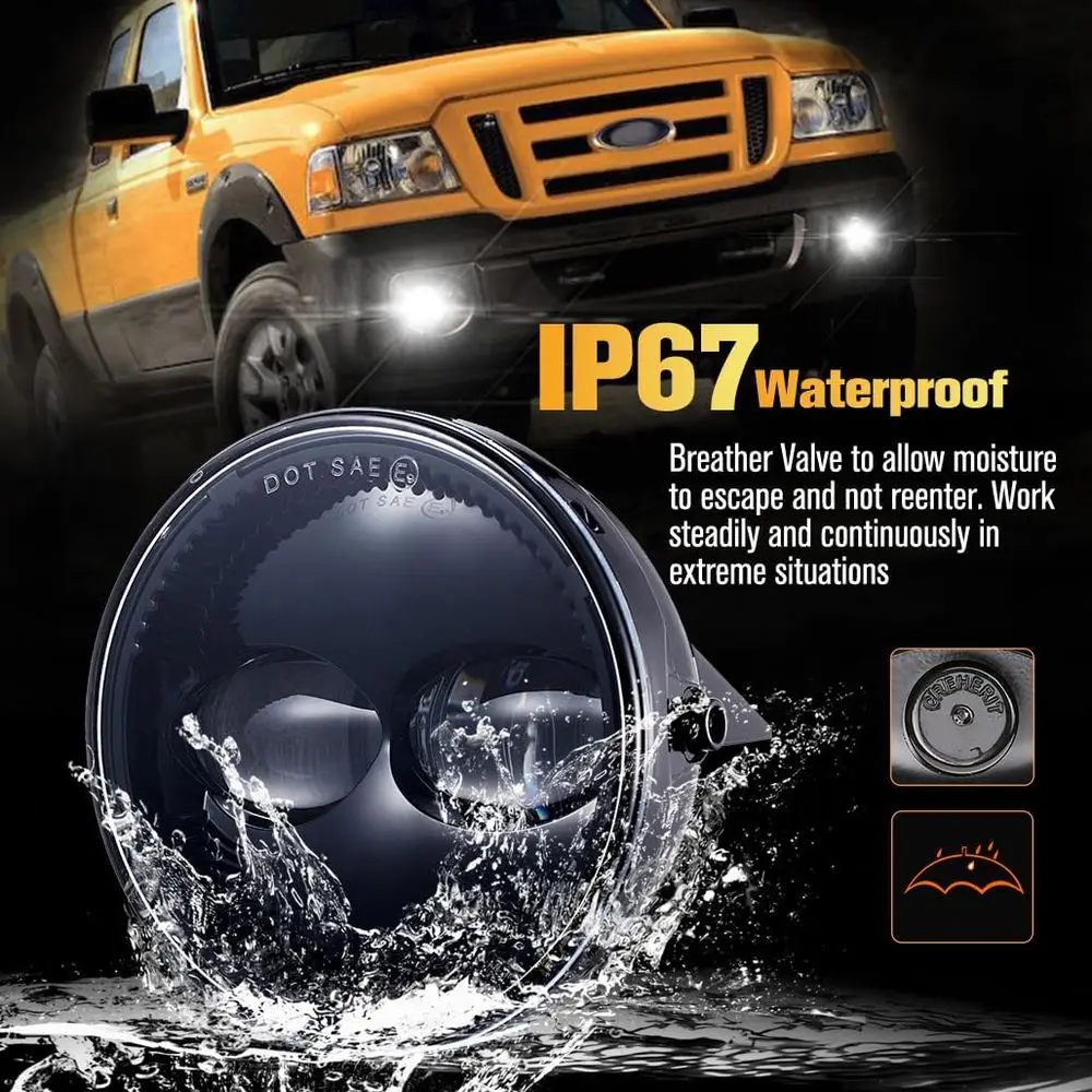 زوج من مصابيح الضباب LED بقدرة 48 وات 4.5 لسيارة Ford Expedition & 2008-2011 Ranger #3