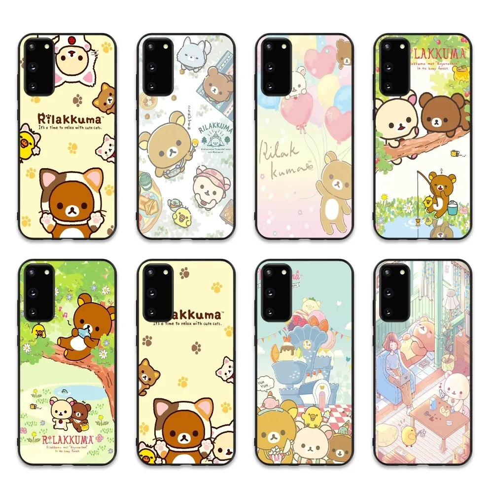 Cute Cartoon R-Rilakkuma Phone Case For Samsung S 9 10 20 21 22 23 30 23 24 plus lite Ultra FE S10lite Fundas