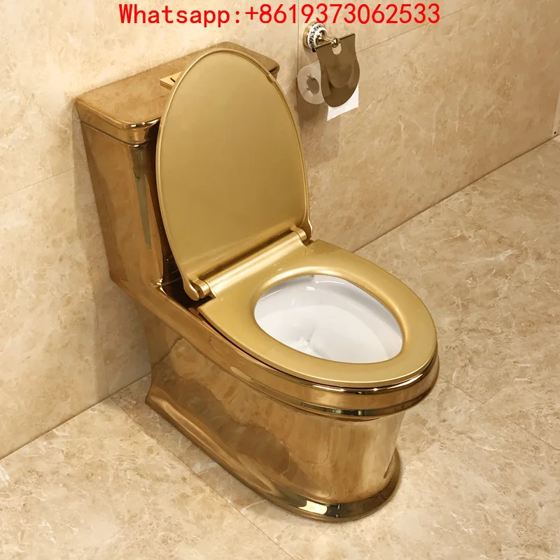 

Fashionable and High-quality Gold Toilet Super Vortex Flush Gold-plated Pumping