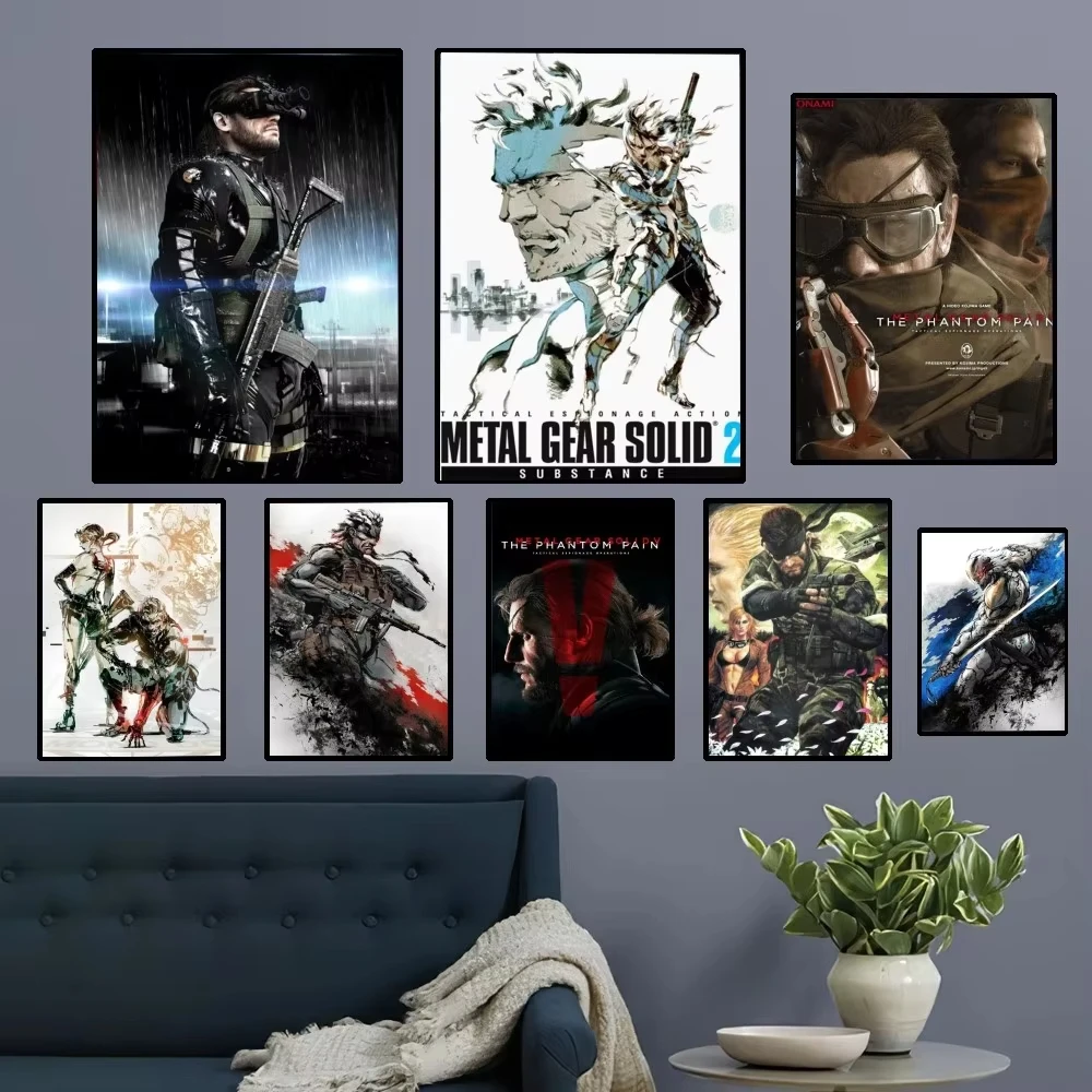 Metal Gear Solid MGS Poster Club Kraft Paper Prints Rules Poster Vintage Home Room Cafe Bar Art Wall Decor Aesthetic Painting