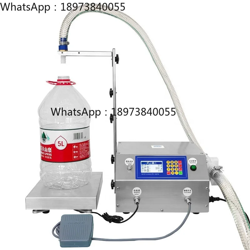 Máquina de enchimento de peso de grande fluxo UPK-L36 Fonte de soja Óleo comestível Molho de ostra Máquina de enchimento de pesagem automática
