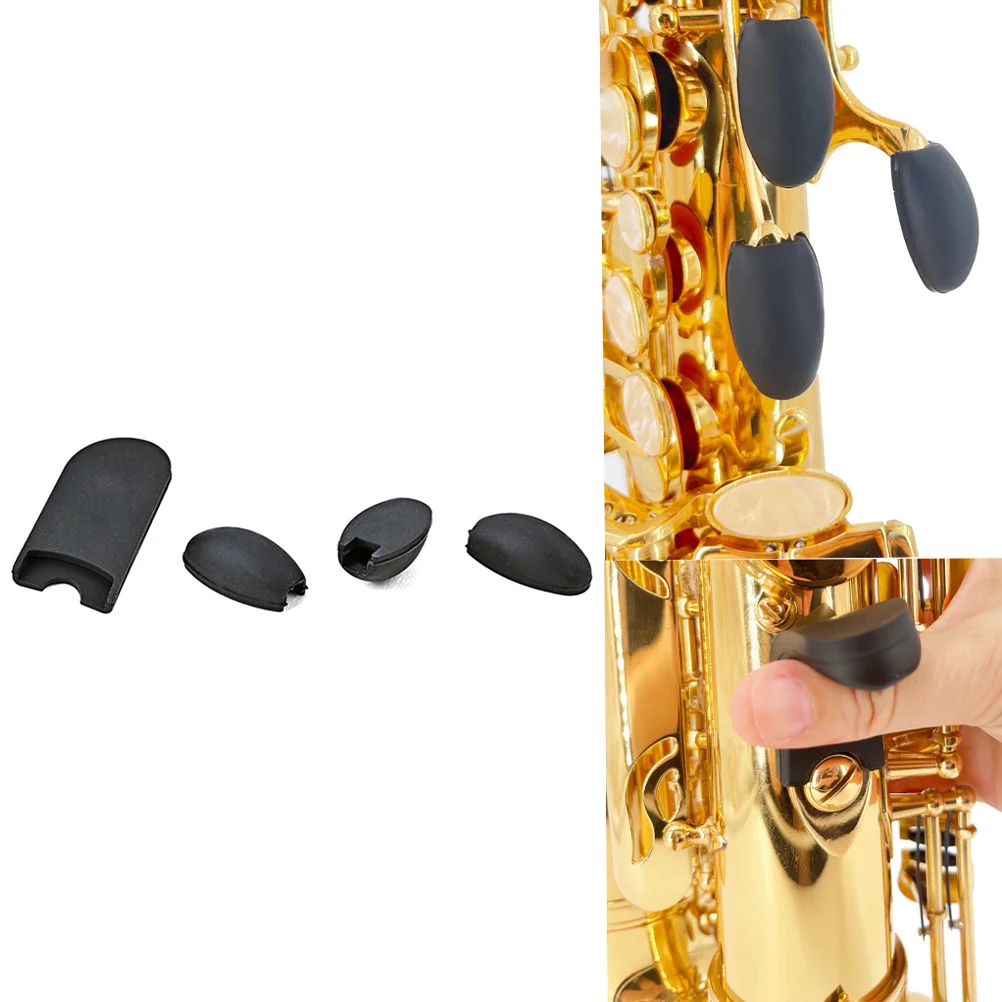 

1Set Saxophone Thumb Cover Heavy Duty Rubber Finger Rest Cushion Non-Slip Stable Fit Compact Design Ideal for Daily Use and