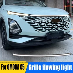 for OMODA C5 2022 2023 2024 LED Flowing Light Grille Light Special Grille Penetrating Light Running Light