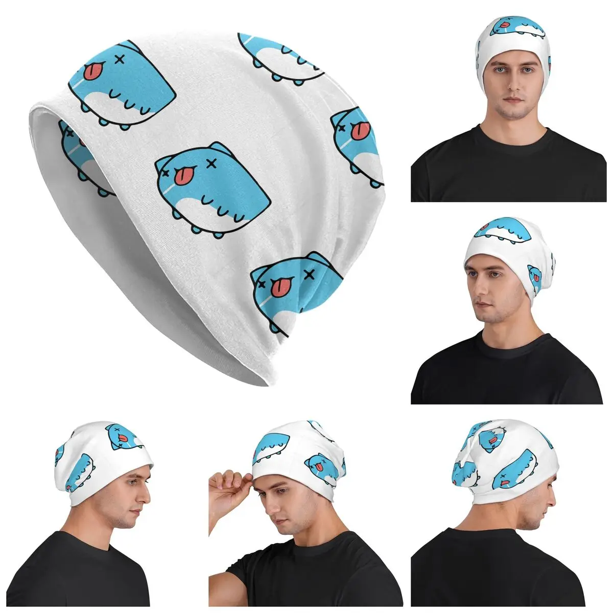 Comic Cat, Bug Cat Capoo Skullies Beanies Hats Warm Autumn Winter Outdoor Cap Knitted Bonnet Caps for Men Women Adult