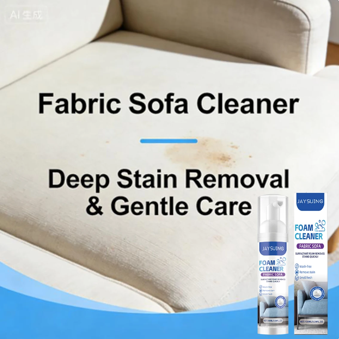 

Cloth sofa cleaner water free foam powerful stain removal carpet mattress wall cloth flannel cleaning artifact