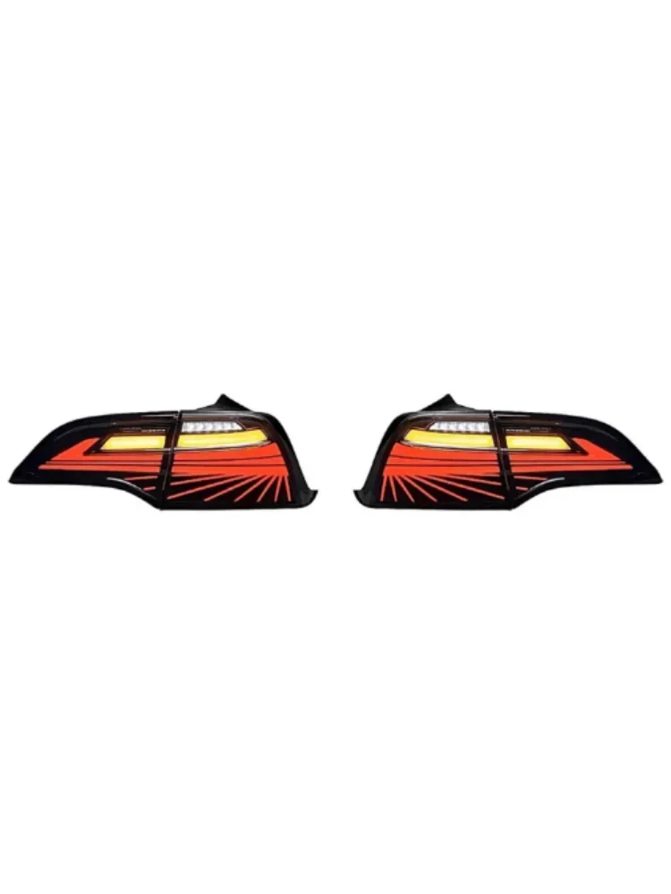 1 pair of modified LED taillights for 2017-2023 Tesla Model 3 Y taillight assembly with sequential turn signal assembly