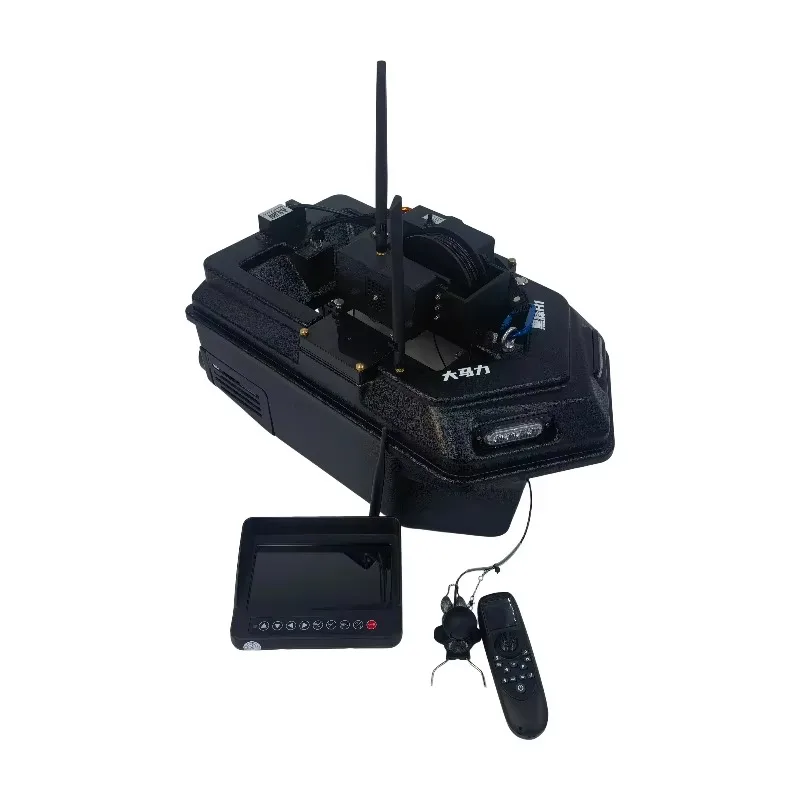 

Fishing Bait Boat One Hand Bait Boat with Gps Freshwater Saltwater Carp Fishing Boat 7-inch Monitor 360° Camera