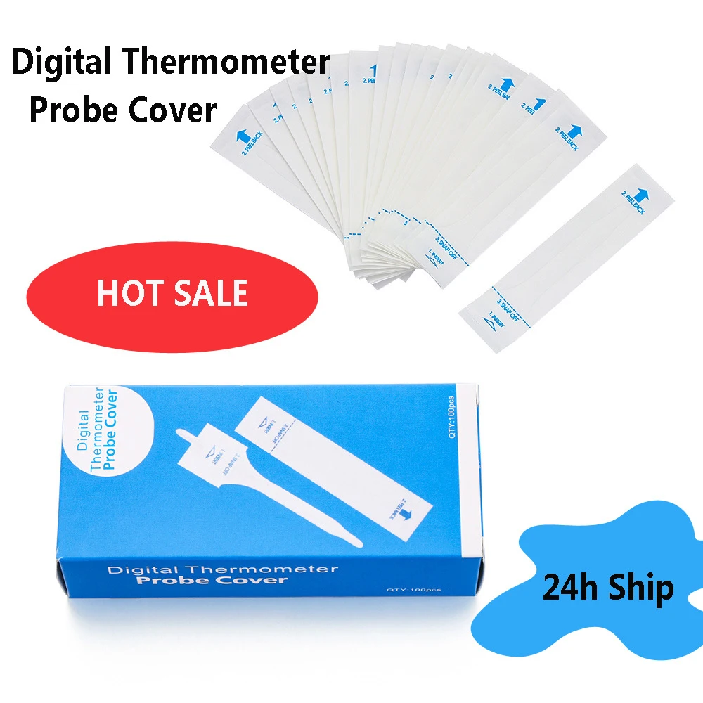 100 Stück Einweg-Schutzhüllen für digitale elektronische Thermometer-Sonden für Haustiere, Klinik- und Haushaltsbedarf für Hunde und Katzen – Detail 6